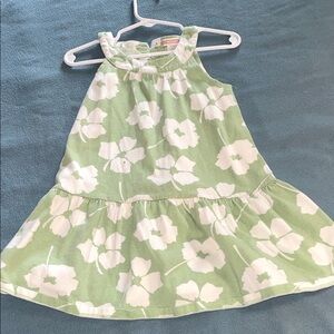 Old Navy 3T green/white floral drop waist summer dress